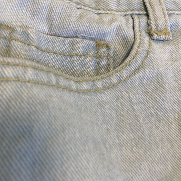 Denim Shorts Light Wash Lace Sexy Cut-offs S. - Picture 6 of 8